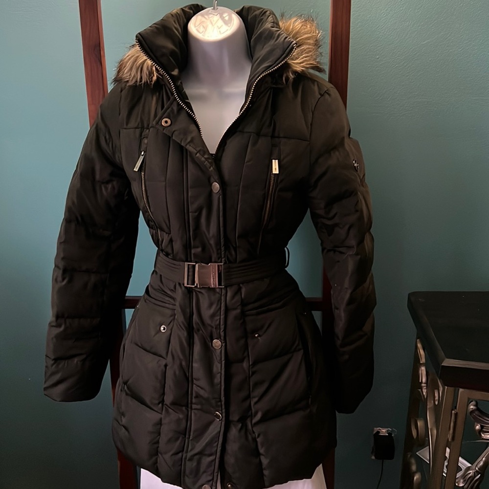 Michael Kors Green Down-filled Puffer Coat, XS